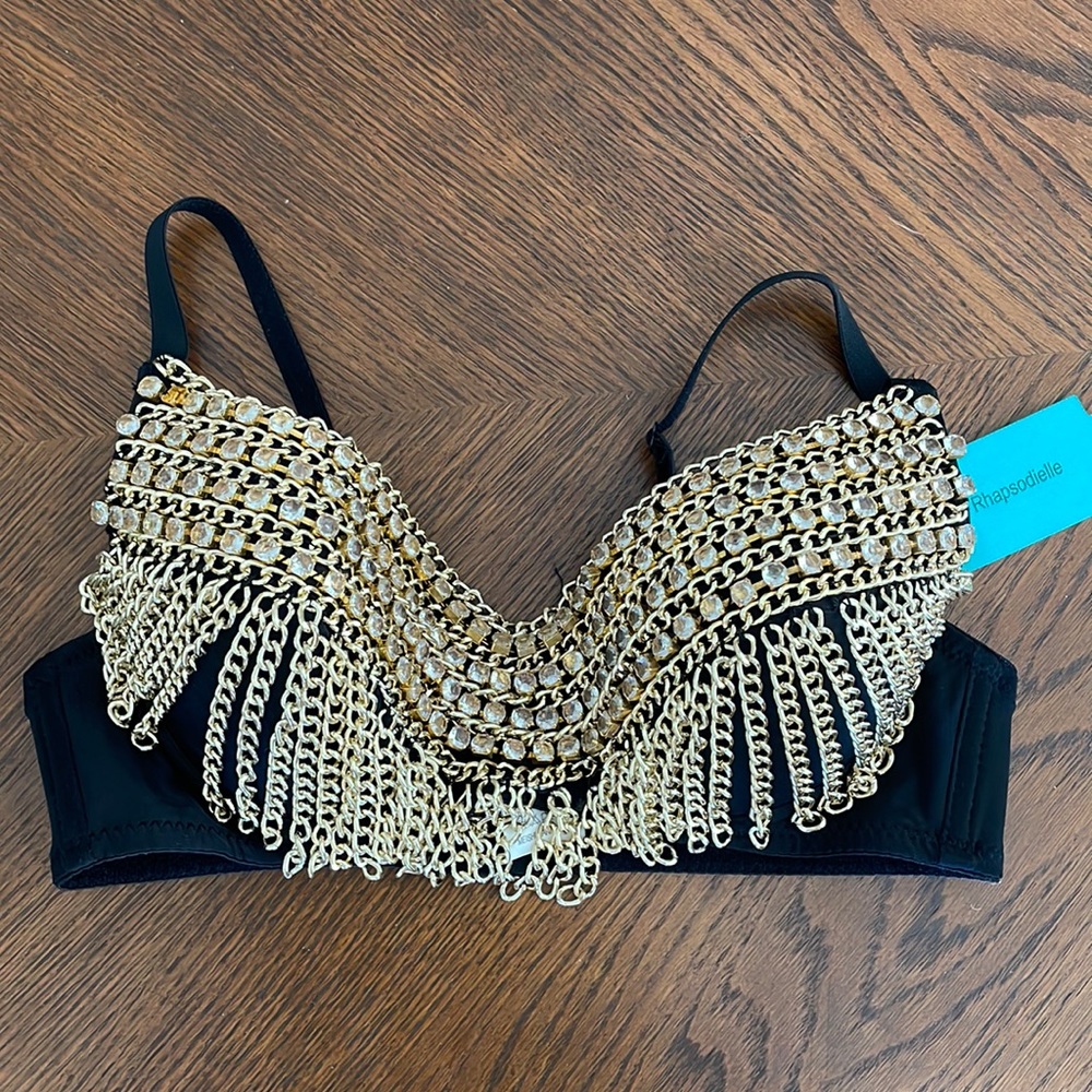 Belly Dance Bra Top, Size small, 34 band